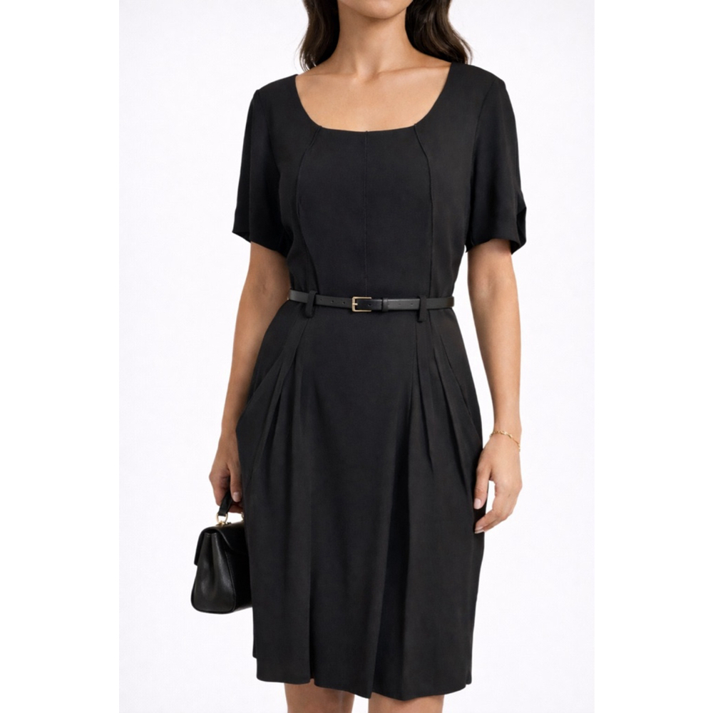 Dolce & Gabbana Vintage Black Fit Flare‎ Dress IT44 US8 Italy